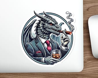 Donovan the Gentleman Dragon (Die-Cut Stickers)