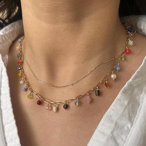 Dainty Gold-Filled Mini Charm Adjustable Necklace