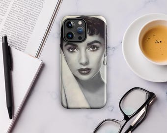 Elizabeth Taylor 1940&#39;s Tough Case for iPhone® designed from image in book Elizabeth Taylor My Celebrity Connection.