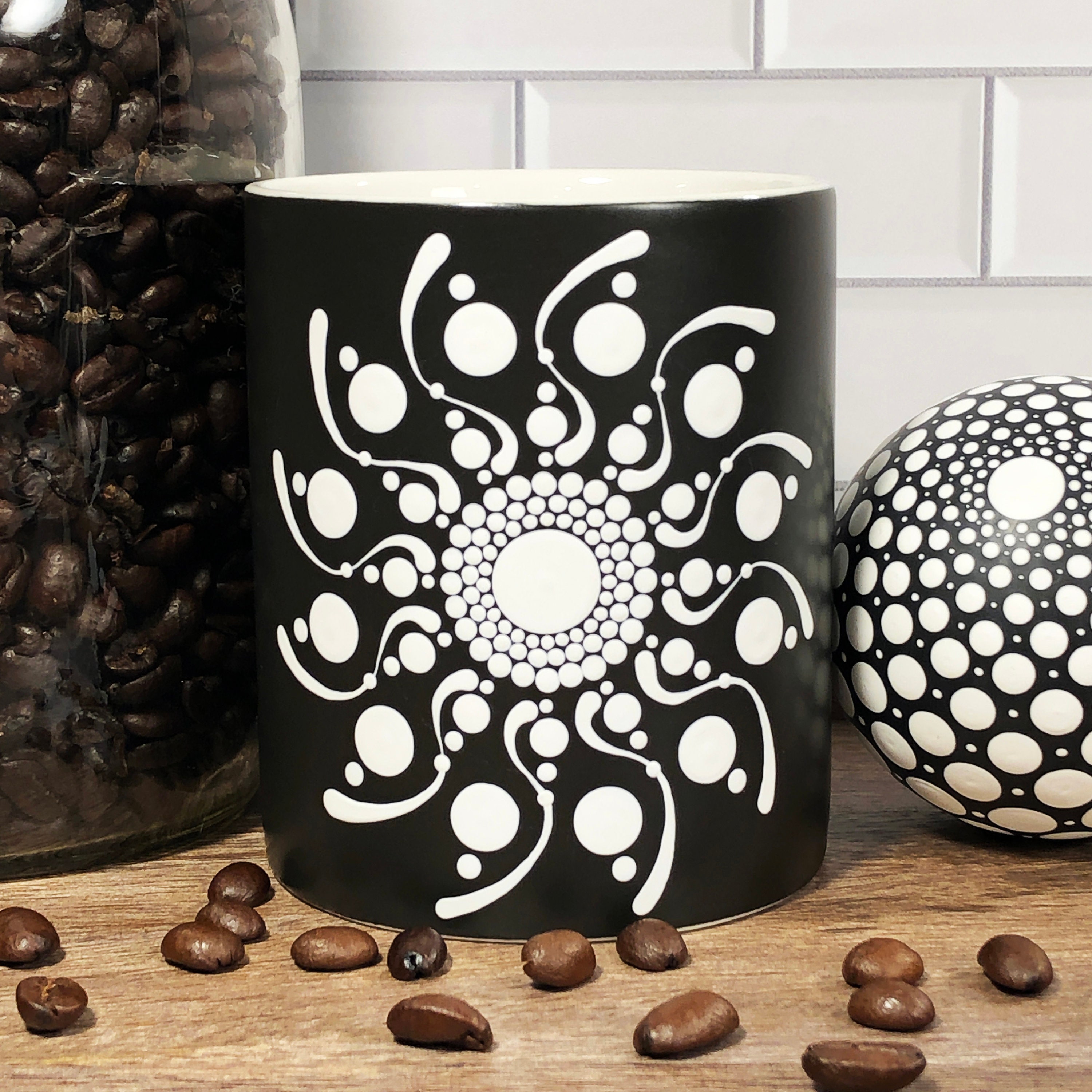 Dot Mandala Downloadable PDF Pattern - Delight - Wrap Around Mug