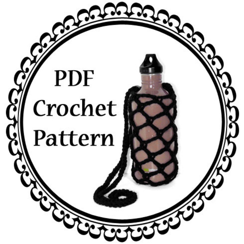 Water Bottle Sling PDF Crochet Pattern image 1