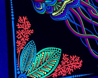 DOT DOT DOT 「Bumfire」 グラフィティアート Hummingbird Dot Art, Hummingbird Dot Mandala Art