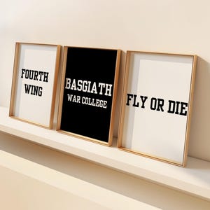 Fourth Wing Poster Set