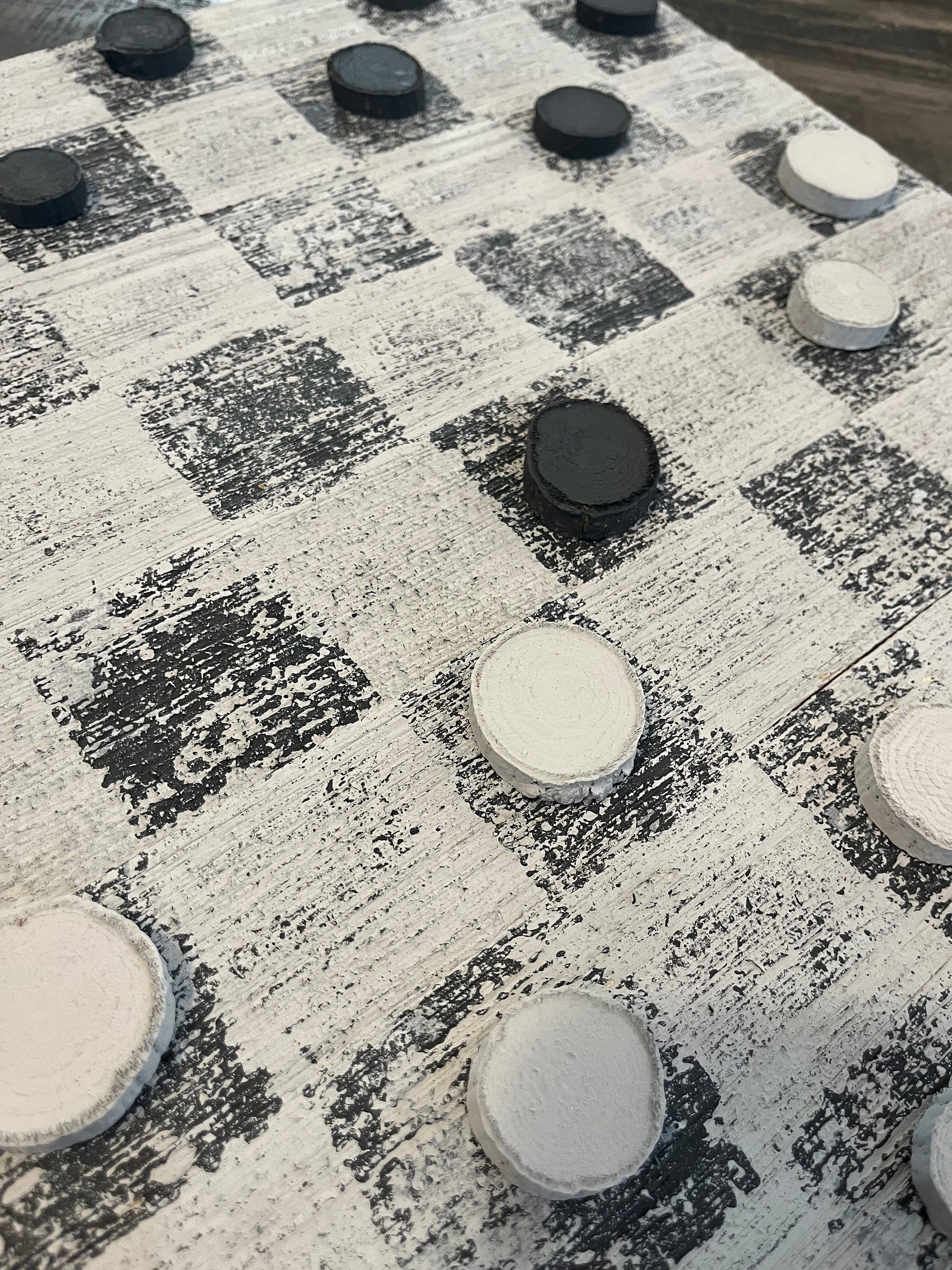 Rustic Farmhouse Checkerboard (black and Gray) 16x16” - Etsy