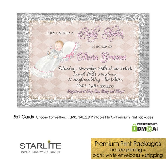 Princess Baby Shower Invitation Baby Shower Invitation Girl Princess Baby Shower Invitation Baby Shower Invitation Girl