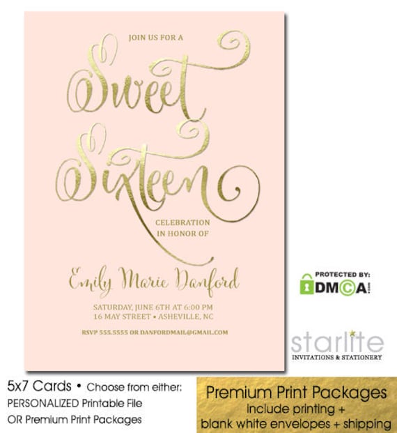 Red Gold Adorable 16 Invitation Adorable 16 Get together picture regarding Printable Sweet 16 Invitations called Crimson Gold Cute 16 Invitation Cute 16 Social gathering