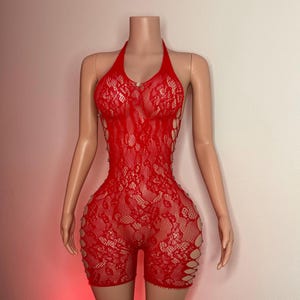 Exotic dancewear Rose romper