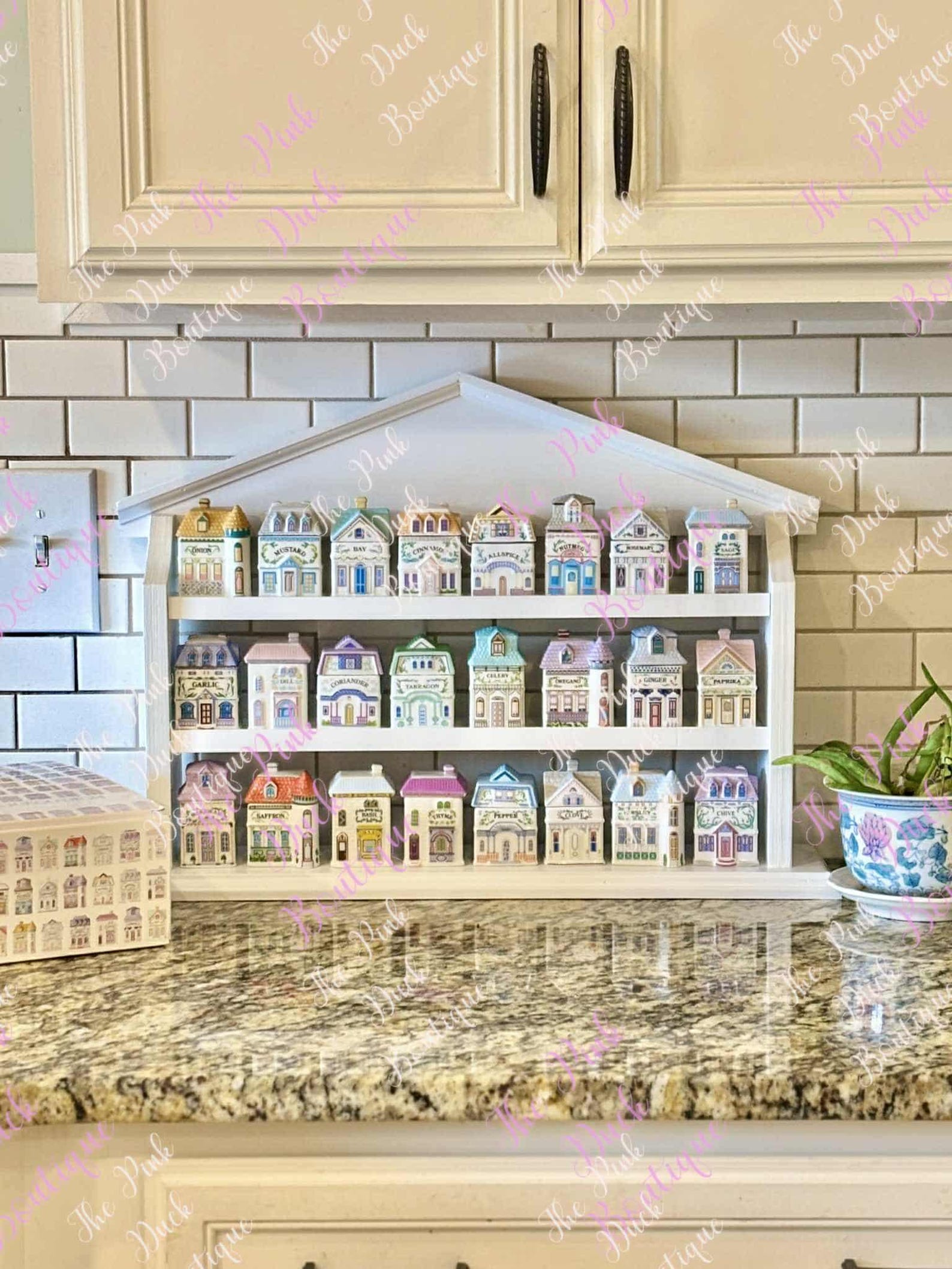 Vintage-inspired Spice Rack – Lenox Spice Village Style | Countertop ...