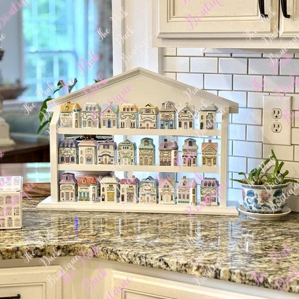 Vintage-Inspired Spice Rack – Lenox Spice Village Style | Countertop Version | Rack Only
