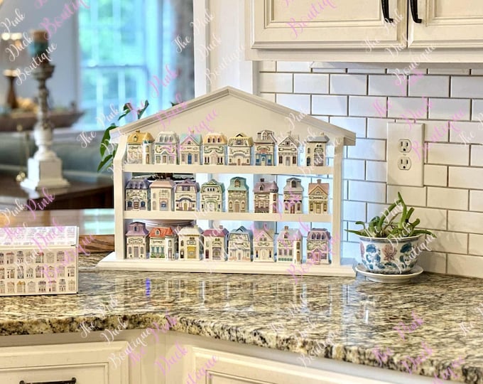 Vintage-Inspired Spice Rack – Lenox Spice Village Style | Countertop Version | Rack Only