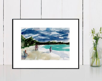 Playa Nº 26 . impresión de arte giclée