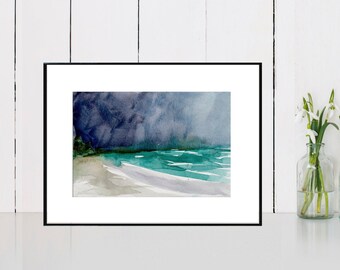 Playa Nº 27 . impresión de arte giclée