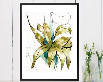 Leaves No 56  . giclee art print