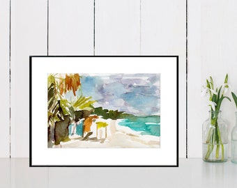 Playa Nº 24 . impresión de arte giclée