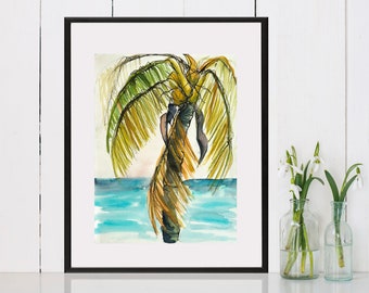The Flight Attendant's Palm . giclee art print