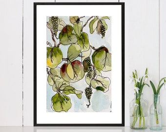 Seagrapes No. 25  . giclee art print