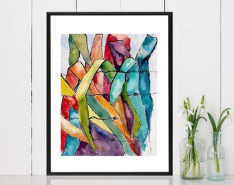 Leaves No 54 .  giclee art print