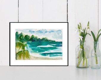 Negril Beach No. 7  .   giclee art print
