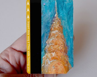 Chrysler Building No. 14 - Art Oil Painting New York City Chrysler Building on NYC Metro Subway Card