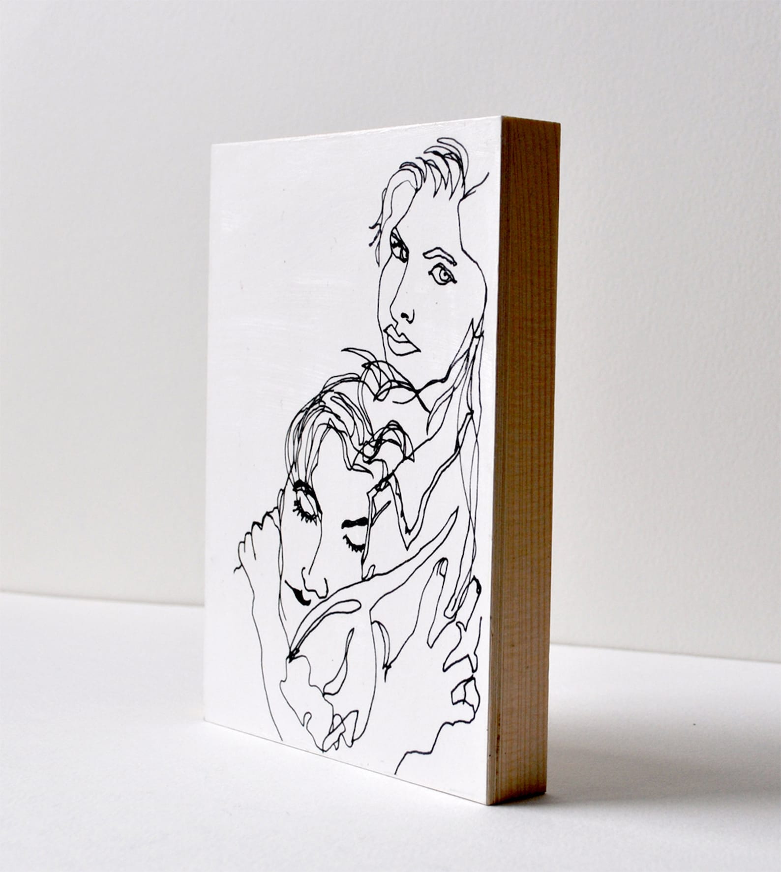 Art Pen and Ink Drawing Love Woman Man Valentine Art PRINT - "man and ...