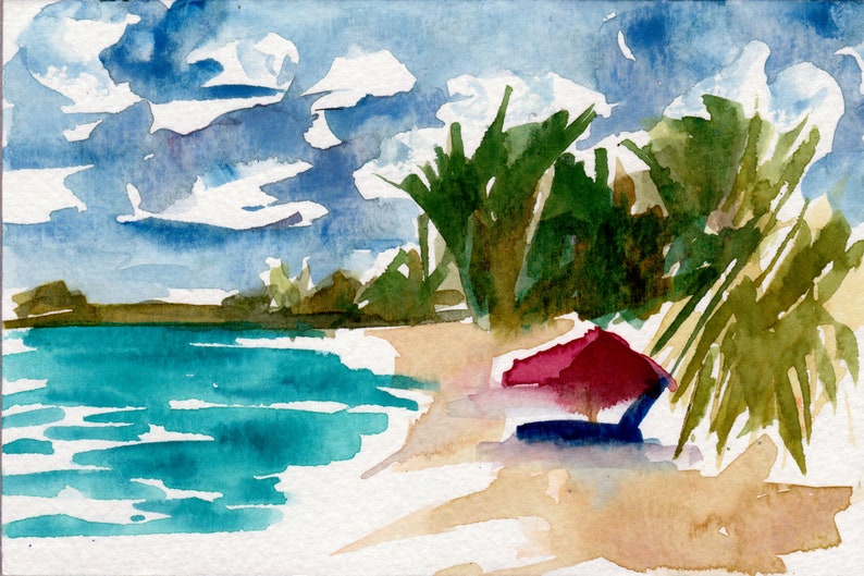 Beach No. 21 . giclee art print image 2