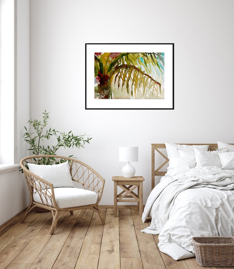 Palme Nr. 8. Kunstdruck Giclee Bild 6