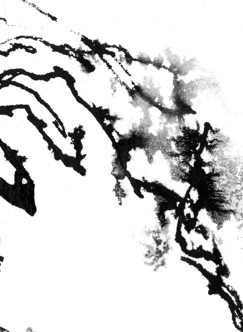 Art Drawing Handmade Pen and Ink of Agony Angst Despair Pain PRINT