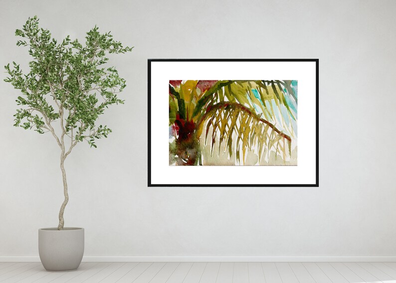 Palme Nr. 8. Kunstdruck Giclee Bild 3