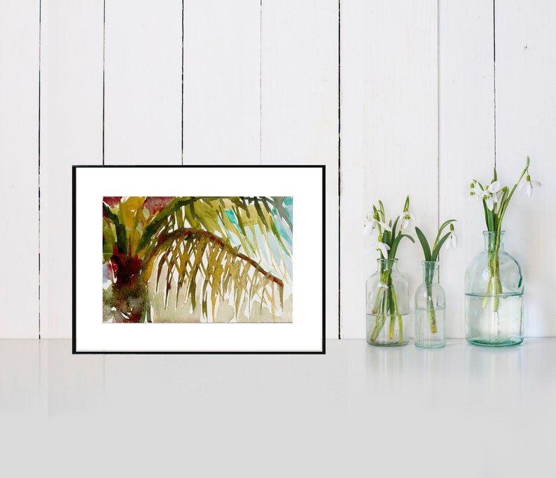 Palme Nr. 8. Kunstdruck Giclee Bild 1