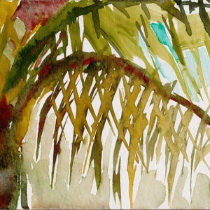 Palme Nr. 8. Kunstdruck Giclee Bild 2