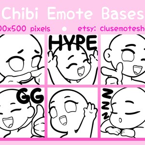 Chibi Twitch Emote Bases