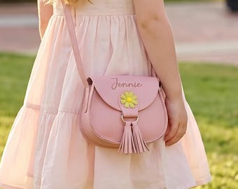 Personalized Toddler Purse with Cute Charm, Kids Crossbody Bag, Birthday Gift, Preschool Daycare Gift Bag,Gifts for little girls