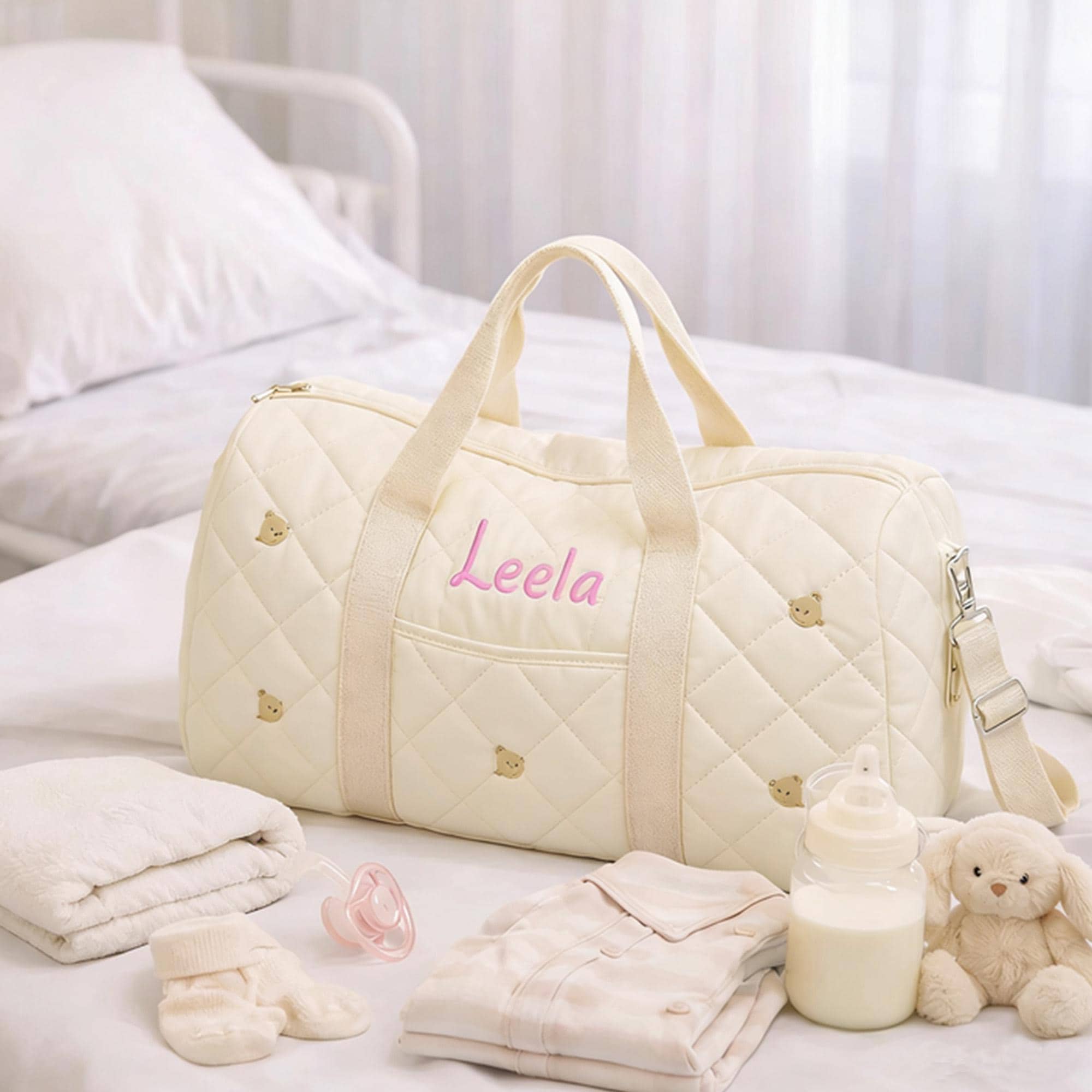 22 Best Push Gifts for New Moms: A Complete Guide 14 Custom Name Baby Hospital Bag - Personalized Duffel for Mom & Baby -…