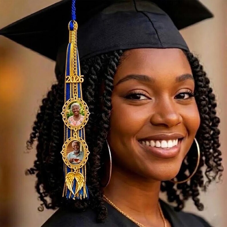 Graduation Cap Chsrms 2026 Graduation Cap Photo Charm, Graduation Memorial Tassel, Tassel ...