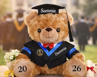 Custom 2026 Graduation Teddy Bear.college graduation gifts.UK, US Graduation gift .class of 2026 Graduation gift for kids