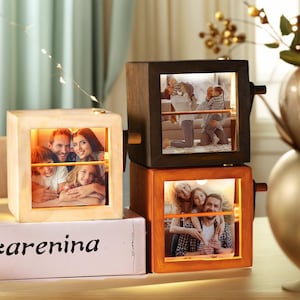Custom Couple Multiple photos Flip Book Photo Frame Animation Machine. Family Affection Decoration Album. Robot Movement Album. Couple Gifts
