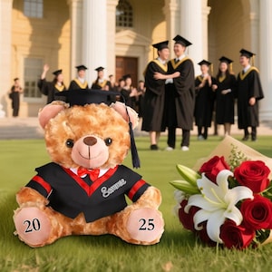 Custom 2025 Graduation Teddy Bear.college graduation gifts.UK, US Graduation gift .class of 2025 Graduation gift.Graduation Keepsake