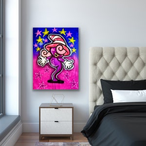 Vivian - Dipinto originale di Mario di carta fatto a mano al 100%.