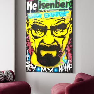 HEISENBERG BREAKING BAD - 100% handmade original painting