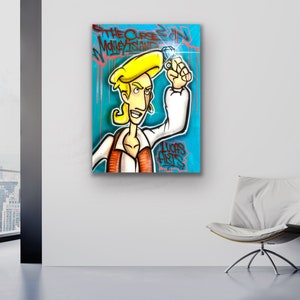 Guybrush Treepwood - Dipinto originale Monkey Island fatto a mano al 100%.