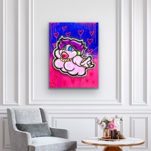 Madame Flurrie - Dipinto originale di Mario di carta fatto a mano al 100%.