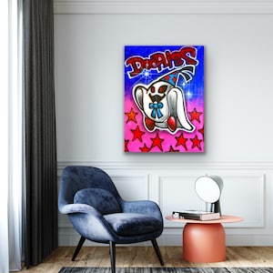 Doopliss - Dipinto originale di Mario di carta fatto a mano al 100%.