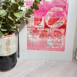 Love - 14&quot;x11&quot;  Mono print with mat