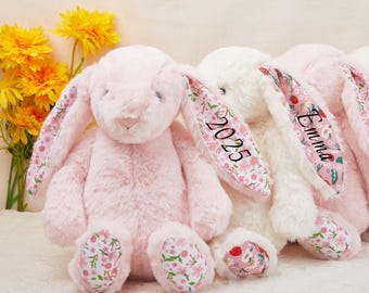 Blumenmädchen Geschenk Häschen, personalisierte Blumenmädchen Teddy, Hochzeitsgeschenk, Blumenmädchen Vorschlag Geschenk, werden Sie mein Flowergirl sein, Plüschtier