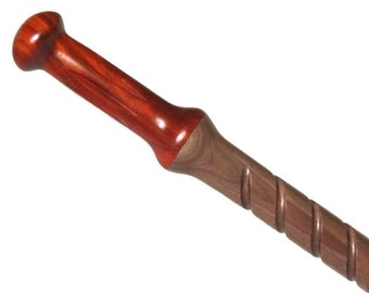 Walnut and Padauk Backscratcher with Beautiful Hand Cut Spiraling/Perfect Gift for Men/For the Guys/Holiday Gifts/Dad Birthday/Brothers