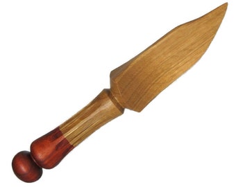 Display Knife/Padauk and White Oak/Collectable/Exotic Wood/One of a kind/Fluted Design