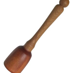 Wood Potato Masher/Sapele and White Oak/Pestle/Vegetable Masher/Kitchen Utensil/Bean Masher/Wooden Utensil image 6