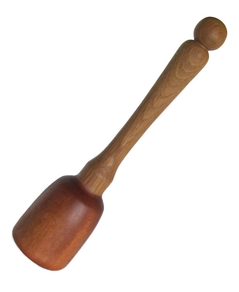 Wood Potato Masher/Sapele and White Oak/Pestle/Vegetable Masher/Kitchen Utensil/Bean Masher/Wooden Utensil image 6