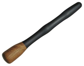 Cocktail Muddler of Beautiful Ebony and  White Oak/Excellent Size Mudder/Service Bar Item/Hostess Gift/House Gift/Bartender Gift/Mixologist