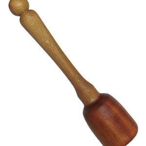 Wood Potato Masher/Sapele and White Oak/Pestle/Vegetable Masher/Kitchen Utensil/Bean Masher/Wooden Utensil image 3